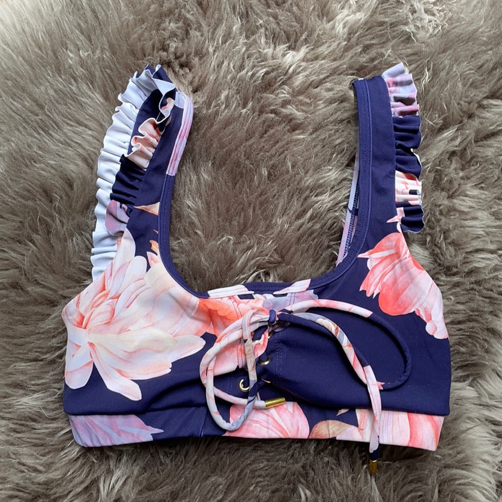 Celestine ruffle sports bra